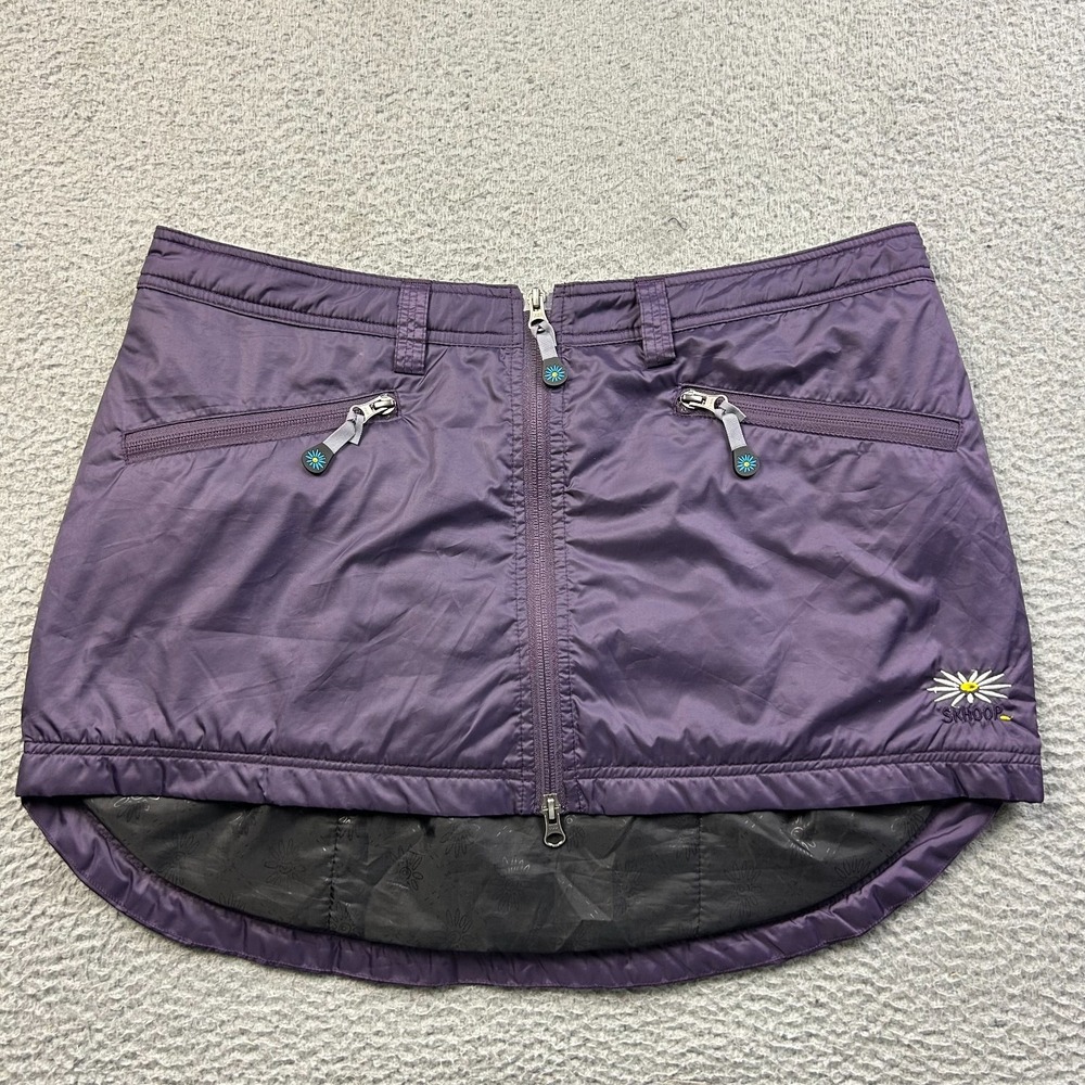 Skhoop Skirt Women Purple Winter Ski Snow Sport Mini Puffer XL